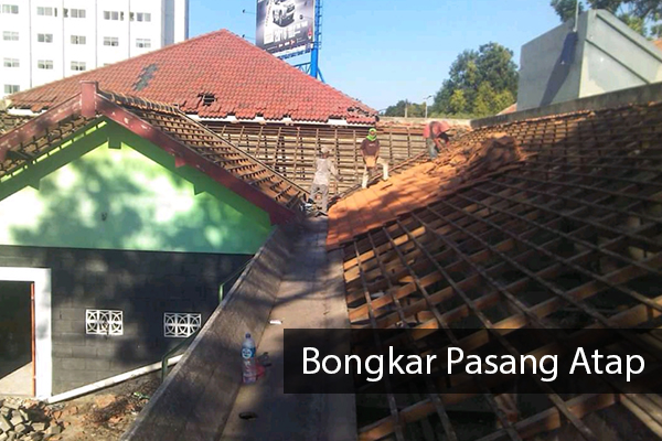 bongkar pasang atap